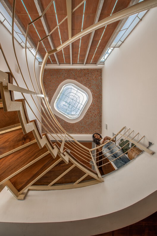Arth Home / Wright Inspires Arth Home / Wright Inspires - Interior Photography, Wood, Stairs, Handrail