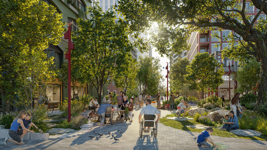SLA Designs Public Spaces and Streetscapes for Toronto's New Island Community in the Port Lands SLA Designs Public Spaces and Streetscapes for Toronto's New Island Community in the Port Lands - Image 4 of 11