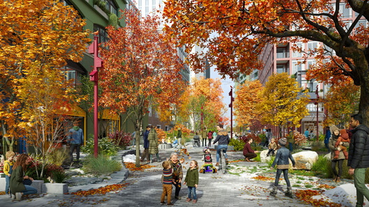 SLA Designs Public Spaces and Streetscapes for Toronto's New Island Community in the Port Lands SLA Designs Public Spaces and Streetscapes for Toronto's New Island Community in the Port Lands - Image 3 of 11