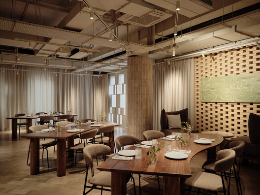 TAL family restaurant / NAAW - Interior Photography, Dining room, Table, Chair, Lighting