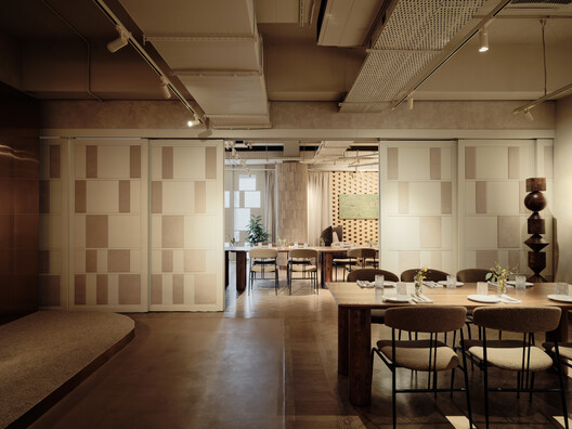 TAL family restaurant / NAAW - Interior Photography, Dining room, Wood, Table, Lighting, Chair