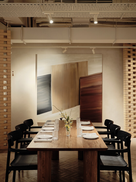 TAL family restaurant / NAAW - Interior Photography, Dining room, Wood, Table, Chair, Lighting