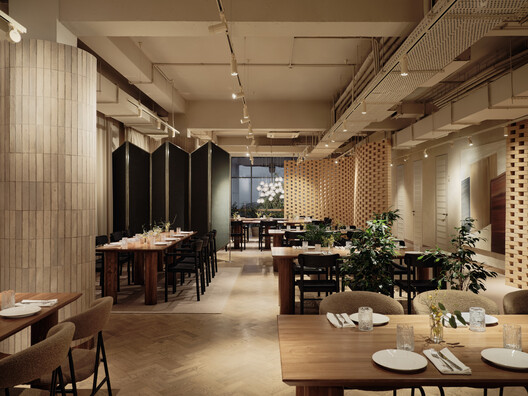 TAL family restaurant / NAAW - Interior Photography, Dining room, Table, Chair, Lighting