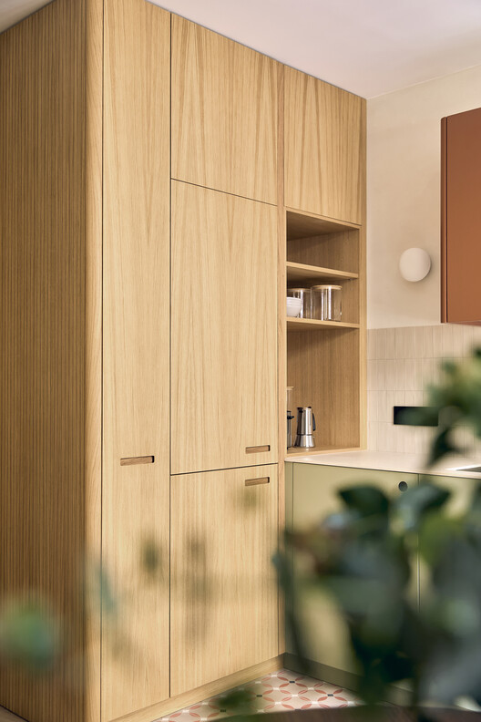 Ruiz Apartment / StudioMadera - Interior Photography, Closet, Wood, Countertop, Kitchen