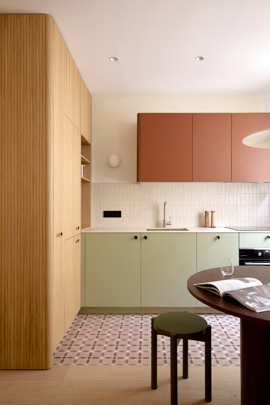 Ruiz Apartment / StudioMadera - Interior Photography, Kitchen, Wood, Countertop