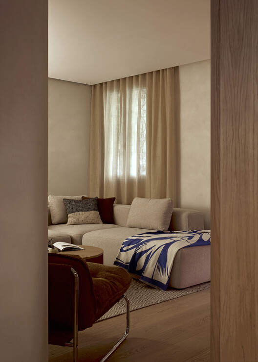 Ruiz Apartment / StudioMadera - Interior Photography, Bedroom, Wood, Lighting, Sofa, Bed