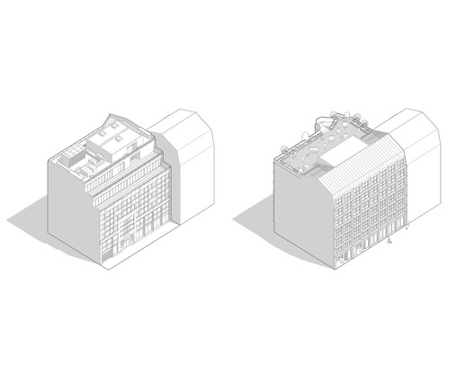 Rue de l'Eglise - Office Building Transformation / Vincent Lavergne Architecture Urbanisme + COVE Architectes Rue de l'Eglise - Office Building Transformation / Vincent Lavergne Architecture Urbanisme + COVE Architectes - Image 12 of 14