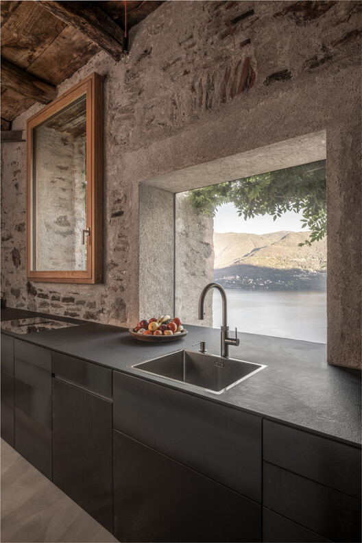 Transformation House ME. in Brissago / Wespi de Meuron Romeo architects - Interior Photography, Concrete, Countertop, Sink