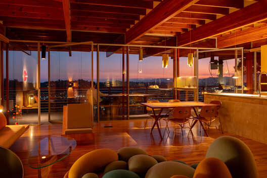 Cano House / Diego Cano-Lasso Cano House / Diego Cano-Lasso - Interior Photography, Dining room, Wood, Lighting, Chair, Beam