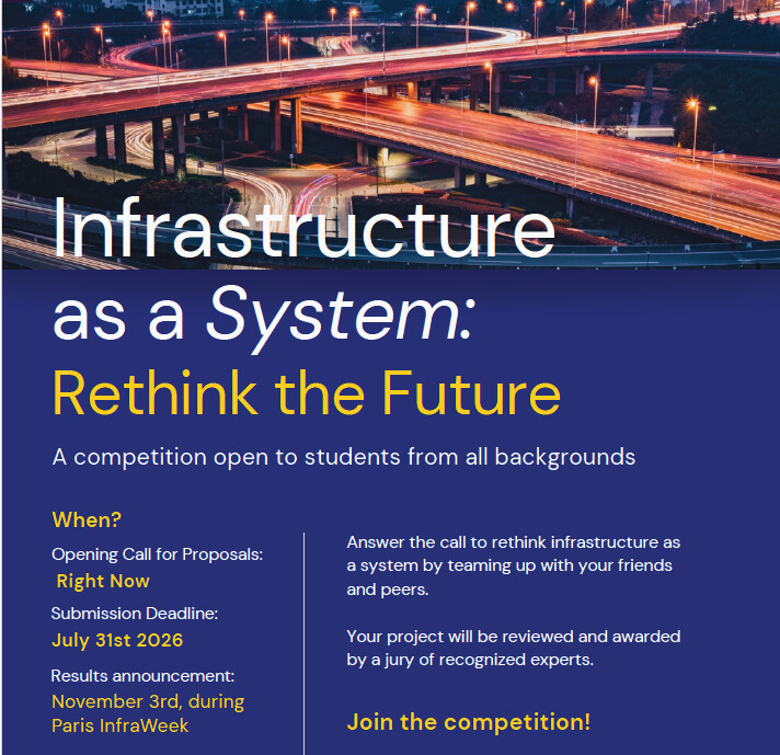 "Infrastructure as a System" : A contest opened to all students - Image 1 of 1