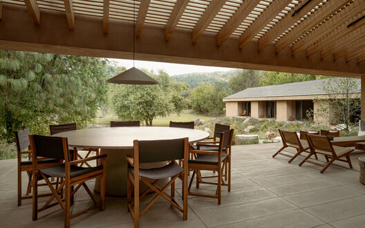 CP Rancho / Weber Arquitectos - Interior Photography, Dining room, Wood, Table, Chair