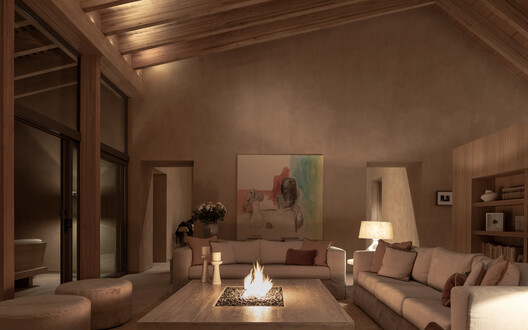 CP Rancho / Weber Arquitectos - Interior Photography, Living Room, Sofa, Lighting, Table, Chair