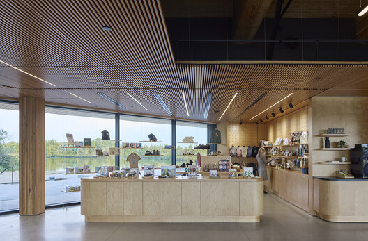 Paul Albrechtsen Visitor Centre / Stantec Architecture Paul Albrechtsen Visitor Centre / Stantec Architecture - Interior Photography, Kitchen, Wood