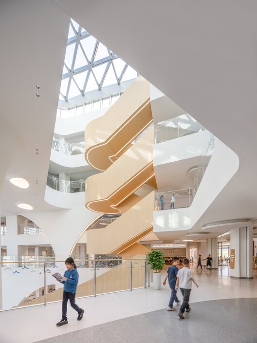 Shenzhen Mingwan School / Perkins&Will - Interior Photography, Stairs