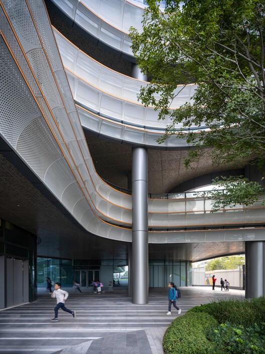 Shenzhen Mingwan School / Perkins&Will - Interior Photography, Glass