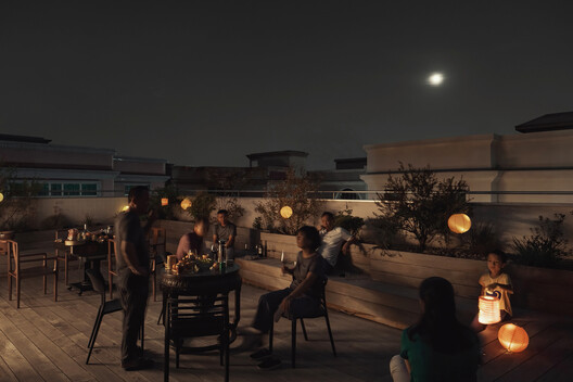 Renovation of “Homestead Land” in Shenzhen Shajing / MOZHAO ARCHITECTS - Interior Photography, Dining room, Courtyard, Patio