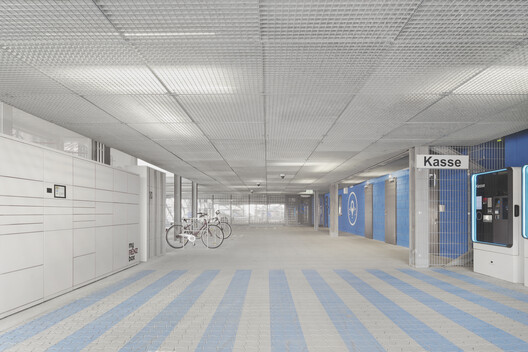 Neckarbogen Neighborhood Parking Garage / Wittfoht Architekten Neckarbogen Neighborhood Parking Garage / Wittfoht Architekten - Interior Photography