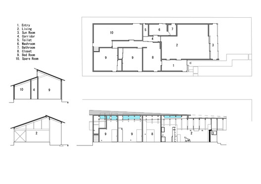House with a Slit Roof / KOMINORU Design - Image 16 of 16
