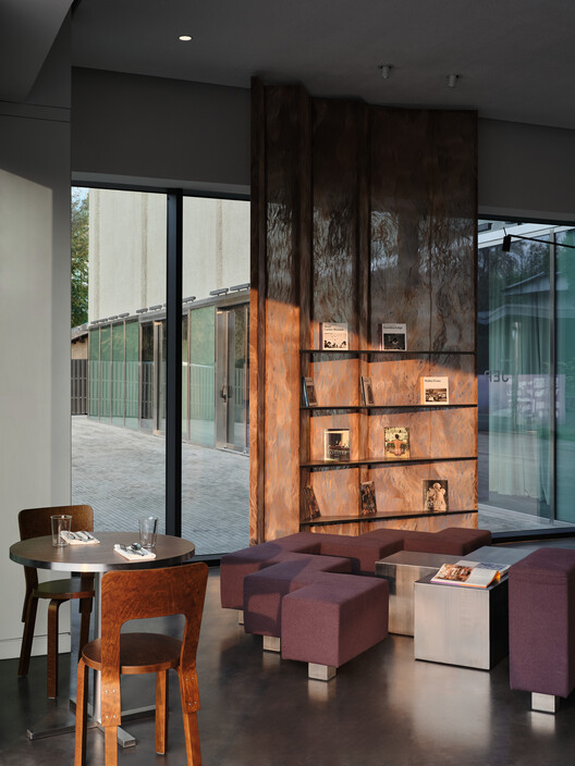 JER café at Tselinny Center of Contemporary Culture / NAAW JER café at Tselinny Center of Contemporary Culture / NAAW - Interior Photography, Living Room, Wood, Chair, Table, Lighting