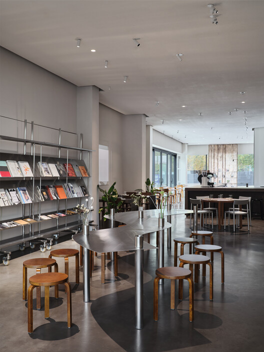 JER café at Tselinny Center of Contemporary Culture / NAAW JER café at Tselinny Center of Contemporary Culture / NAAW - Interior Photography, Chair, Glass