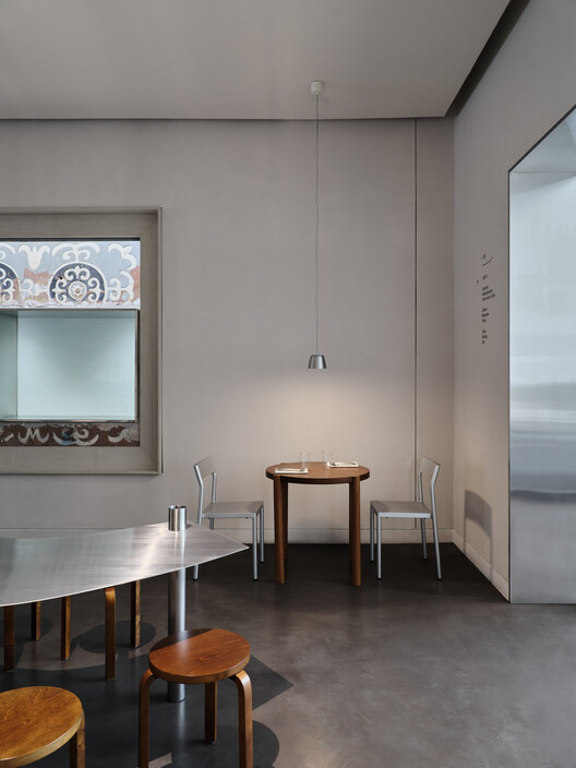 JER café at Tselinny Center of Contemporary Culture / NAAW JER café at Tselinny Center of Contemporary Culture / NAAW - Interior Photography, Kitchen, Lighting, Chair