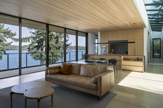 Layer House / W O V E N Architecture and Design - Interior Photography, Living Room, Wood, Table, Sofa, Chair