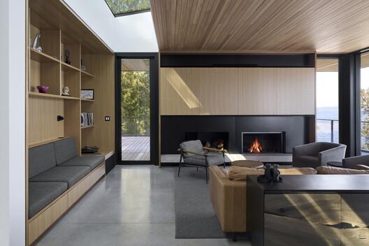 Layer House / W O V E N Architecture and Design - Interior Photography, Living Room, Wood, Sofa, Lighting, Table, Chair