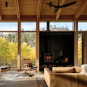 Camp Meeker Cabin / Renée del Gaudio Architecture - Interior Photography, Residential Architecture, Beam, Chair, Table