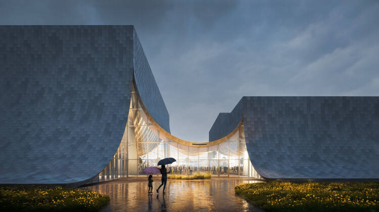 BIG Designs Dual-Volume EVE Music Hall Amid Agricultural Landscape in Čepin, Croatia - Image 11 of 24
