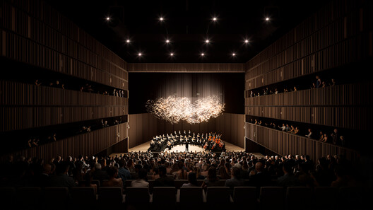 BIG Designs Dual-Volume EVE Music Hall Amid Agricultural Landscape in Čepin, Croatia - Image 19 of 24