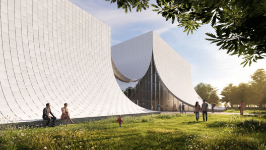 BIG Designs Dual-Volume EVE Music Hall Amid Agricultural Landscape in Čepin, Croatia - Image 5 of 24