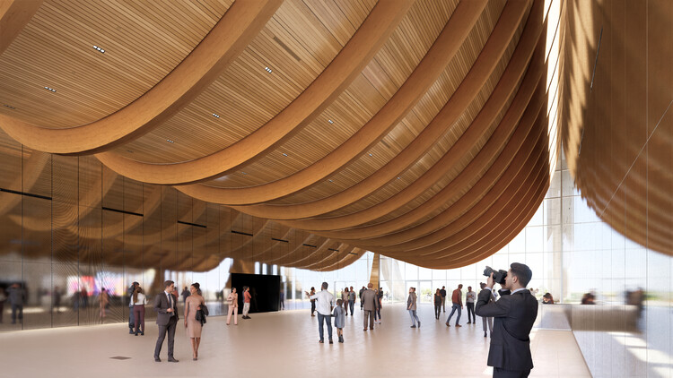 BIG Designs Dual-Volume EVE Music Hall Amid Agricultural Landscape in Čepin, Croatia - Image 13 of 24