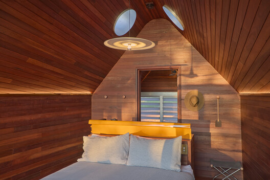 Permanent Camping 3 / Casey Brown Architecture - Interior Photography, Bedroom, Wood, Lighting