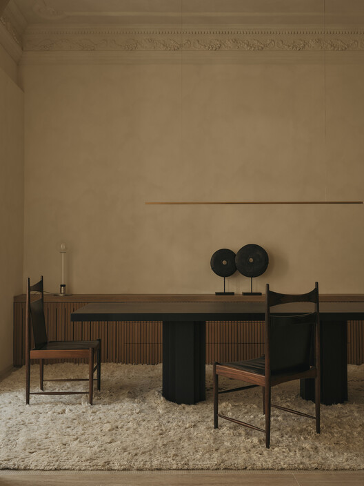 GE Apartment / Balzar Arquitectos GE Apartment / Balzar Arquitectos - Interior Photography, Wood, Table, Chair