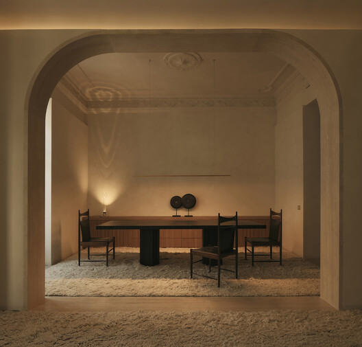 GE Apartment / Balzar Arquitectos GE Apartment / Balzar Arquitectos - Interior Photography, Table, Lighting, Chair