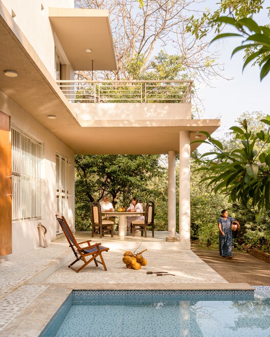 Parnasambhar / N. B. Architects - Interior Photography, Door, Balcony, Chair