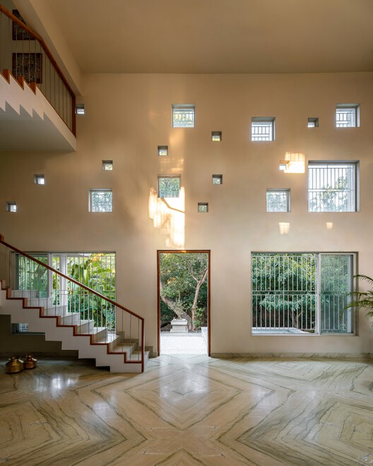 Parnasambhar / N. B. Architects - Interior Photography, Stairs, Wood