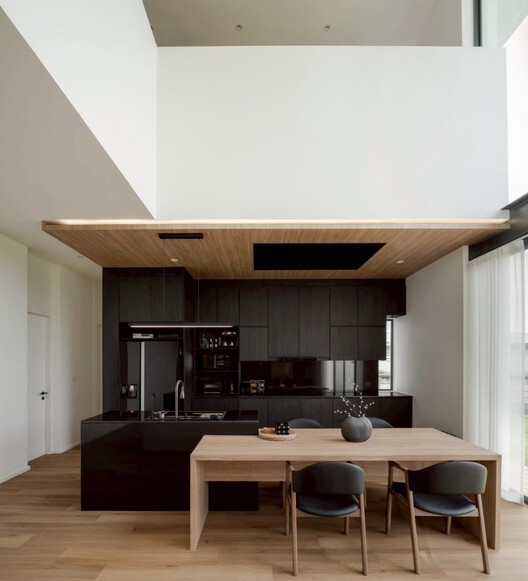 House Yolk / TOUCH Architect House Yolk / TOUCH Architect - Interior Photography, Kitchen, Wood, Countertop, Lighting, Table, Chair