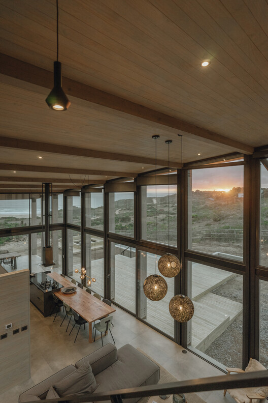 DM Tunquén House / Loft 7 DM Tunquén House / Loft 7 - Interior Photography, Wood, Lighting, Glass, Beam