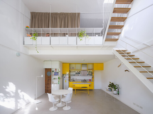 House in a Former Factory, Renovation and Extension / Morsa Taller + Pablo Giterman - Interior Photography, Stairs, Chair, Handrail