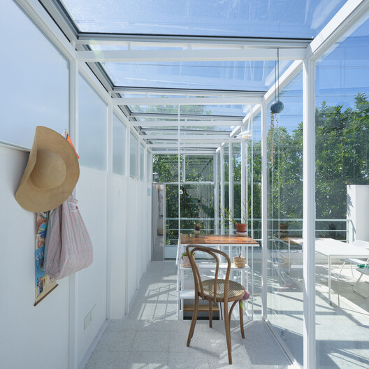 House in a Former Factory, Renovation and Extension / Morsa Taller + Pablo Giterman - Exterior Photography, Glass, Balcony, Steel