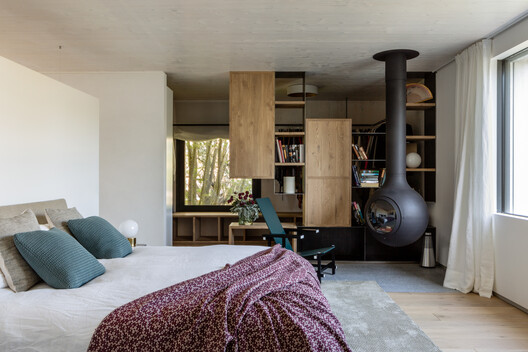 AF Project / Ábaton - Fotografía interior, Dormitorio, Madera, Iluminación, Camas, Sillas