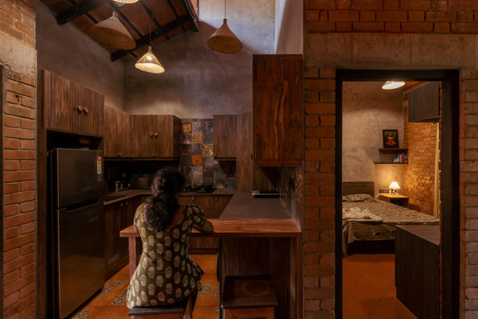 Śhālā Twam Community Hub / Bhoomija Creations Śhālā Twam Community Hub / Bhoomija Creations - Interior Photography, Wood, Lighting, Brick, Chair, Beam