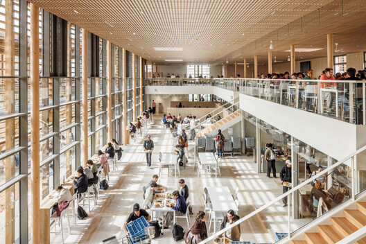 CROUS student restaurant / BPM Architectes - Interior Photography, Stairs, Chair