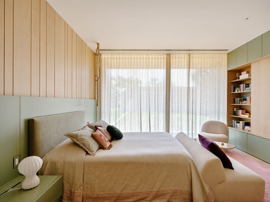 Lego House / Fernanda Marques Arquitetos Associados - Interior Photography, Bedroom, Bed, Wood, Lighting