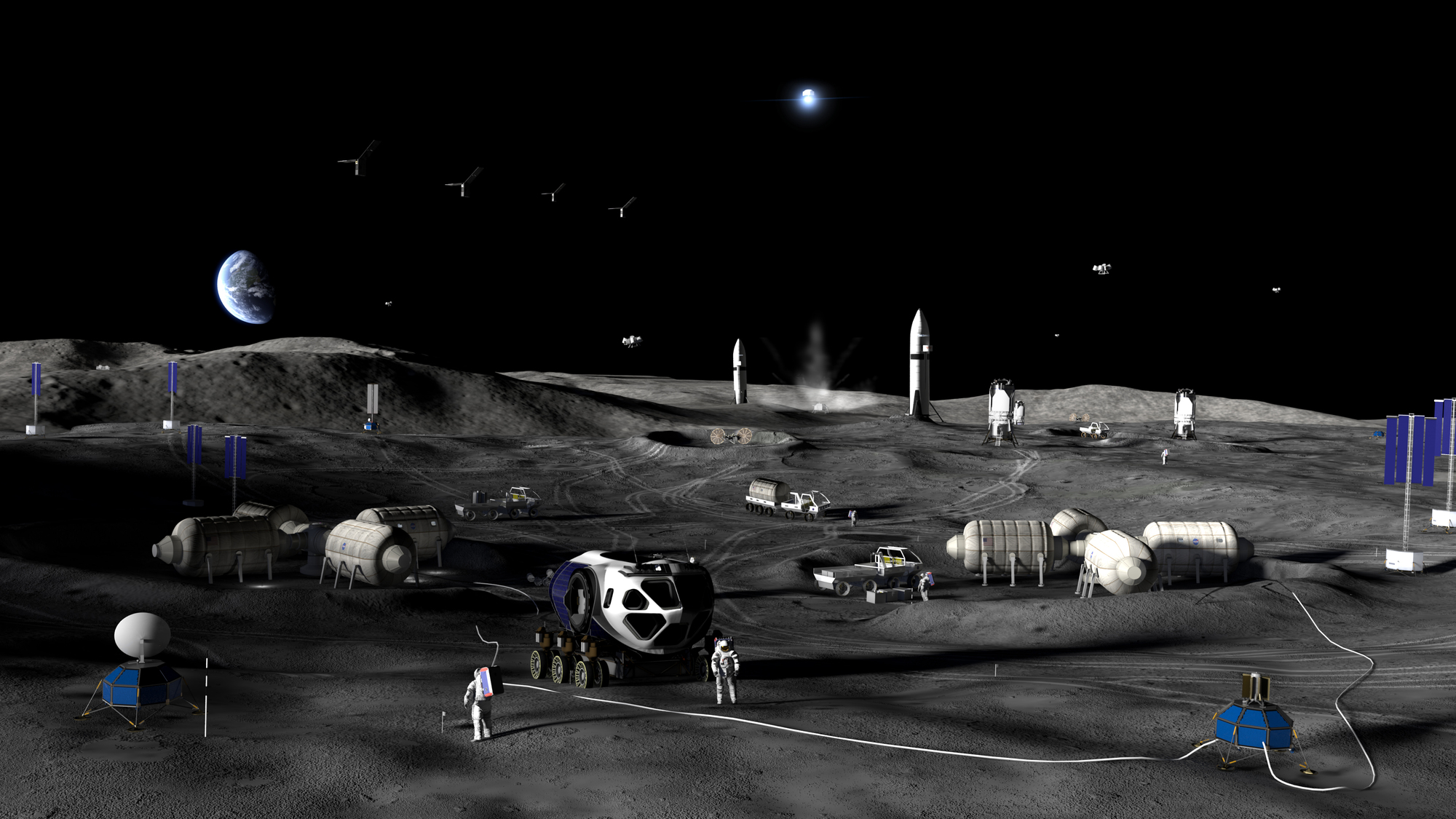 NASA’s Lunar Architecture: Permanent Moon Base Plans & Innovative Space Construction