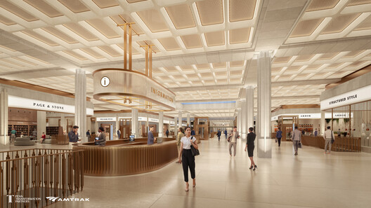 Designs Unveiled for New York City's Penn Station by PAU and HNTB-HOK Designs Unveiled for New York City's Penn Station by PAU and HNTB-HOK - Image 9 of 13