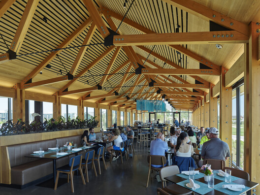 Resort Guest Amenities Building / Poik Stanley Wilcox Architects - Interior Photography, Chair, Beam