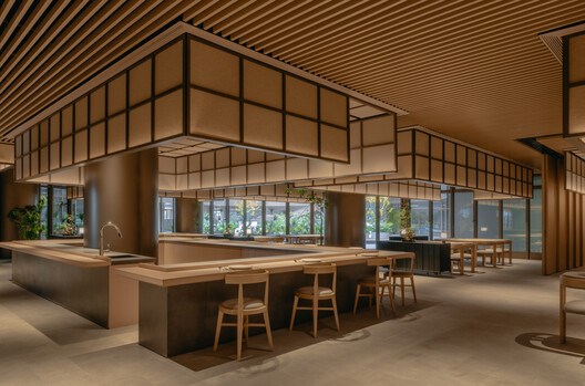 Beijing Foresky Community Center / PLAT ASIA - Interior Photography, Kitchen, Wood