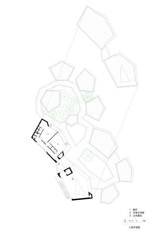 Clustered Rocks Court & Floating Leaf Pavilion / Atelier Z+ Clustered Rocks Court & Floating Leaf Pavilion / Atelier Z+ - Image 40 of 48
